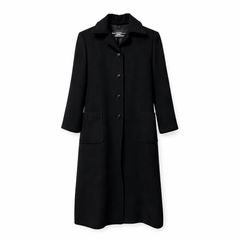 MaxMara 銀タグ ヴァージンウール100% ロングコート 黒 38 - メルカリ