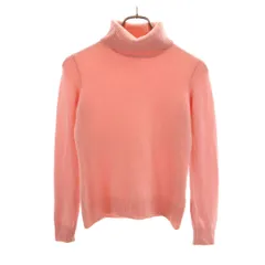 UNIQLO ユニクロ カシミヤ100％ 長袖 タートルネック セーター M ピンク ニット レディース 古着