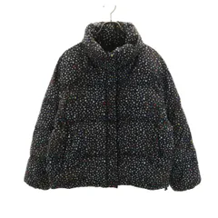 niko and... ニコアンド tsumori chisato ツモリチサト コラボ 総柄 中綿ジャケット F ブラック レディース 古着