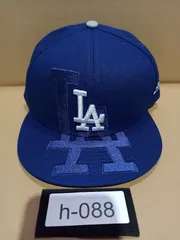 【在庫処分】【送料無料 (沖縄・離島以外)】ニューエラ 59FIFTY ロサンゼルス・ドジャース ビッグロゴ ブルー キャップ フラットバイザー【h-088】