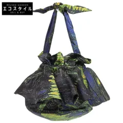 ENFOLD エンフォルド 美品 レーヨン GOGH Starry Night Drawstring Bag ドローストリングバッグ ハンドバッグ レディース マルチカラー