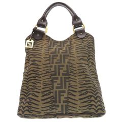 美品 □ フェンディFENDI ゼブラ柄ハラコ レザー トートバッグ - メルカリ