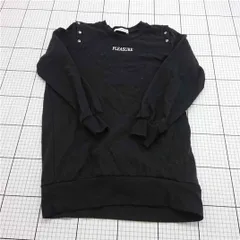 ◇ Θ セシルマクビー CECIL McBEE ロゴ刺繍スウェット ブラック系 M レディース E  【1601210011566】