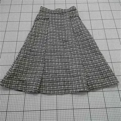 ◇ Θ トッコクローゼット tocco closet ツイード調フレアスカート Mサイズ レディース E  【1601210012358】
