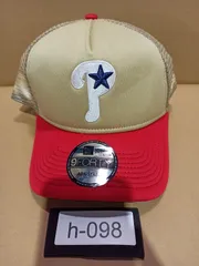 【在庫処分】【送料無料 (沖縄・離島以外)】ニューエラ 9FORTY フィラデルフィア・フィリーズ トラッカーキャップ ベージュ×レッド メッシュ 調整式【h-098】