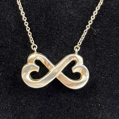 【Bランク】Tiffany　ティファニー　パロマピカソ　ダブルラビングハート　ネックレス　925　（56919）