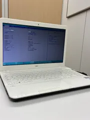 【ジャンク】NEC PC-LS150JS1BW LaVie ノートPC Celeron 4005U メモリ4GB HDD/SSDなし ACなし 本体のみ