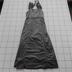 ◇ ⊂ ラウアー LAUIR フリルショルダーキャミワンピース グレー系 M レディース E  【1601210014130】