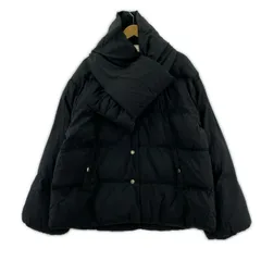 FREAK'S STORE フリークスストア 中綿 ノーカラーナイロンジャケット sizeF/ブラック