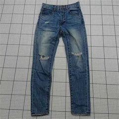 ◇ Θ アズールバイマウジー AZUL BY MOUSSY 250AAW11-A053 ダメージデニムパンツ レディース E  【1601210014161】