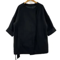 nano universe The 1st.Floor ナノユニバース ファーストフロア 七分袖 ウールコート size36/ブラック