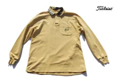 【中古】タイトリスト｜Titlist｜襟チェック柄長袖シャツ｜メンズゴルフウェア｜L