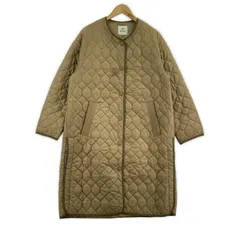 nano universe  ナノユニバース キルティング ロングコート size36/ブラウン