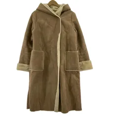 URBAN RESEARCH アーバンリサーチ ムートン風 フーデッドコート sizeFree/ブラウン