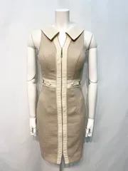 2177 DEA by ROBE de  FLEURS ディアバイローブドフルール　キャバクラ ドレス　ミディ ノースリーブ ワンピース サイドスリット ストレッチ キャバドレス S