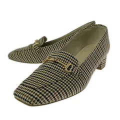 ORiental TRaffic オリエンタルトラフィック 千鳥柄 ビットローファー size37/ブラウン×ブラック