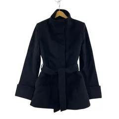 UNTITLED アンタイトル  ベルト付き ウールコート size3/ブラック