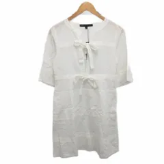 マークバイマークジェイコブス MARC by MARC JACOBS タグ付き 半袖チュニック ドット 4 M 白 ホワイト 6793114901E ■YHS5