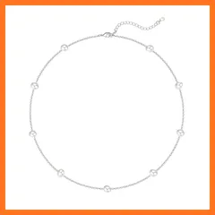 【新品】 [Stjarna] 本真珠 ネックレス レディース ホワイト 淡水パール 6-7mm 14Kゴールド ネックレス 45cm調整可能 NP10Y 1