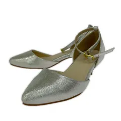 Menue メヌエ ストラップパンプス size21.0/シルバー