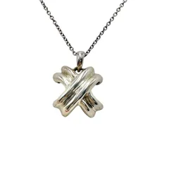 ティファニー TIFFANY&Co. ネックレス シグネチャー クロス シルバー925 レディース