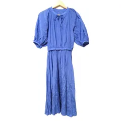 ANAYI(アナイ) ワンピース サイズ36 S レディース美品  - ブルー 七分袖/ロング