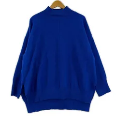 DISCOATディスコート サイドスリットニット sizeF/ブルー