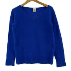 ADAM ET ROPE' アダムエロペ  Vネックニット size38/ブルー