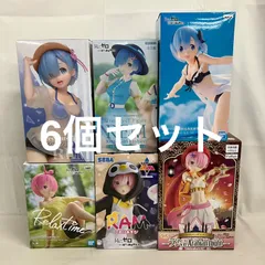 未開封 Re:ゼロから始める異世界生活 レム ラム フィギュア 6個セット SF1720 c107