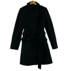 MICHEL KLEIN  ミッシェルクラン ベルト付きコート size38/ブラック