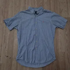 ポロ ラルフローレン スモールポニー ストライプ 半袖シャツ L(100)