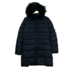 INDIVI  インディヴィ    フード付きダウンコート size38/ネイビー