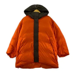 UNIQLO ユニクロ ×ＭＡＲＮＩ  ダウンジャケット sizeL/オレンジ×チャコール系
