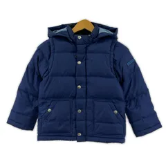 green label relaxing グリーンレーベルリラクシング 袖2WAYダウンジャケット size125/ネイビー