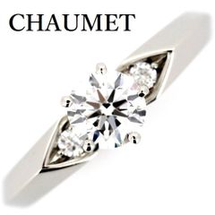 遺品生前整理ダイアモンドリングプラチナ pt950刻印ありchaumet婚約 