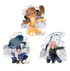 未開封・現物 NARUTO -ナルト- さくら・うちは サスケ フィギュア & 召喚獣 アクリル 3種 まとめ