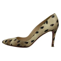 CHRISTIAN LOUBOUTIN(クリスチャンルブタン) パンプス 38 1/2 レディース - ベージュ×黒×マルチ