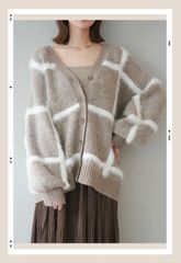 袖ビックループシャギージップブルゾン グレー lumier リュミエ - メルカリ