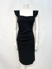 2177 Frame フレーム キャバクラ ミディ ノースリーブ ワンピース サイドスリット ストレッチ キャバドレス S