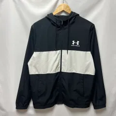 正規品/L UNDER ARMOUR アンダーアーマー トレーナー ブラック ウィンドブレーカー