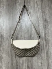 SALON DE RUBAN サロンドルヴァン ジャガード ウエストバッグ ショルダー バッグ ベージュ ■■ レディース