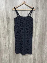 MACPHEE マカフィー トゥモローランド カットジャカードサスペンダーハイウエストロングスカート ロング スカート size36/濃紺 ◇■ レディース