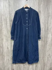 SHIPS any シップスエニィ コットン100％デニムシャツワンピース シャツ ワンピース sizeF/紺 ■◇◎レディース