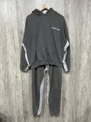 NUMBER(N)INE ナンバーナイン COMMON BASEコラボ スウェット セットアップ sizeM/チャコールグレー ◆■◎メンズ