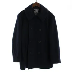 ヒステリックグラマー HYSTERIC GLAMOUR Pコート ピーコート アウター ミドル丈 ダブル ウール L 紺 ネイビー 02223AC04 /BBのサムネイル