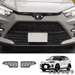 人気商品21年モデル 豊田RAIZE専用 下中網フレーム 2点セット【亮黒】ABS素材 保護装飾C260128