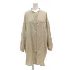 サマンサモスモス SM2 タグ付き ラウンド切替チュニック フリー ベージュ 長袖 バンドカラー /UO