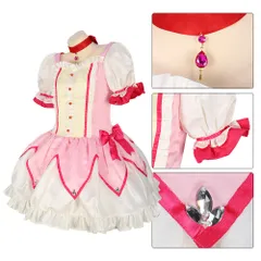 コスプレ 衣装 鹿目まどか 魔法少女まどか☆マギカ 戦闘服 アニメ風 仮装 キャラクター服 M2508022-8