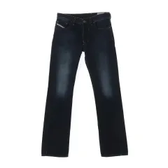 DIESEL ストレートフィット インディゴデニム ウォッシュ デニム パンツ ジーンズ W30