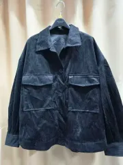 I ブラックコーデュロイショートジャケット